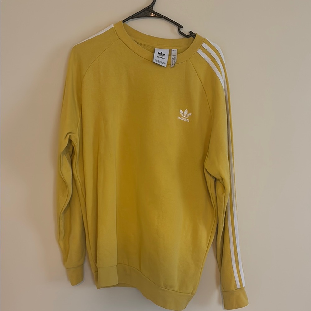 Adidas Men's Yellow Sweater